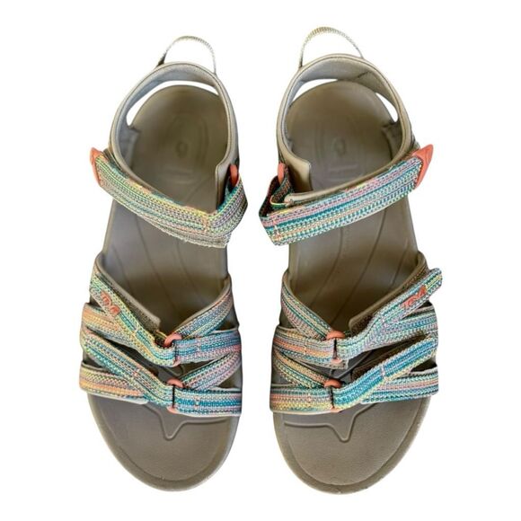 Teva Tirra Sport Hiking Water Sandal Taupe Multicolor Size 8 Women’s - Picture 2 of 10